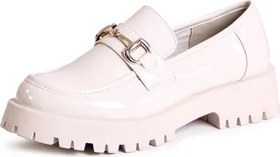 Produktbild von topschuhe24 2651 Damen Chunky Loafer Slipper, Farbe:Beige, Größe:40 EU
