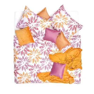 Obrázek produktu pro SCANquilt povlečení KLASIK sahara bílorůžovožlutá 100% bavlna 240 x 200/2 x 70 x 90 cm