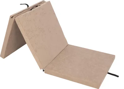 Immagine prodotto di HobbyGarden materasso pieghevole Ben - 180×65×6 cm, pieghevole, letto per ospiti e tappetino da palestra, rivestimento Aloba, facile da pulire e leggero