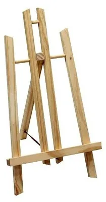 Zdjęcie produktu dla Sztaluga stołowa drewniana 50 cm składana do malowania rysowania dla dzieci