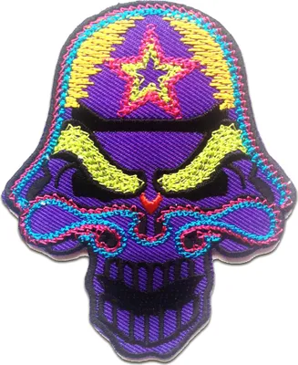 Produktbild von Army Military Totenkopf - Aufnäher, Bügelbild, Aufbügler, Applikationen, Patches, Flicken, Zum Aufbügeln, Größe: 7.3 x 9.3 cm
