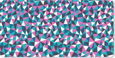 Produktbild von MuchoWow® Schreibtischunterlage Geometrie - Rosa - Blau - Weiß - Muster 80x40 cm - XXL Mauspad - Gaming Mauspad