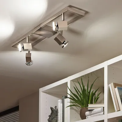 Produktbild von Eglo Vierflammiger Led Deckenstrahler Zeraco Deckenlampe Deko Deckenlampe Gu10