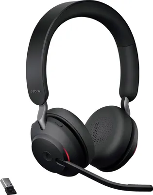 Produktbild von Jabra Evolve2 65 MS Stereo Headset, On-Ear, Bluetooth, kabellos, USB-A