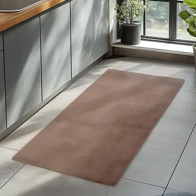 Obrázek produktu pro Homebyhome Pratelný Koberec s Krátkým Vlasem Protiskluzový a M?kký Moderní Jednobarevný Design do Obývacího Pokoje Ložnice, Velikost: 80x150 cm