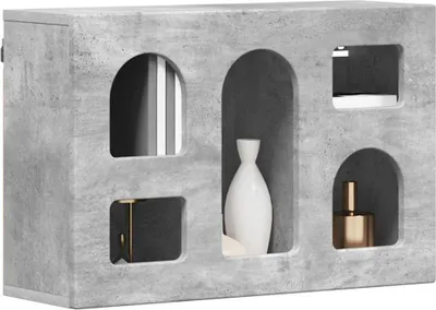 Obrázek produktu pro Závěsná skříňka s policí ELST Betonově šedá 60 x 20 x 40 cm