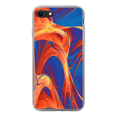 Produktbild von MuchoWow® Handyhülle Schutzhülle Hülle für iPhone 8 Kunst - Wellen - Farbe - Psychedelisch Silikon Softcase Handy Hülle - Schutzhaube