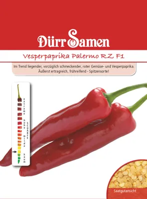 Produktbild von Dürr-Samen - Vesperpaprika Palermo RZ F1 - Saatgut - 1008