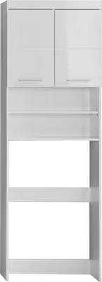 Produktbild von Badezimmer-Schrank - Waschmaschinenkasten - Hochglanz - 63 x 187 x 24cm
