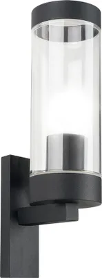 Obrázok produktu pre Vonkajšia nástenná lampa SPECTRA, čierna matná, 1xE27x10W, hliník, rozmery: 29,8 x 7,8 x 13,3 cm, IP44, Polux