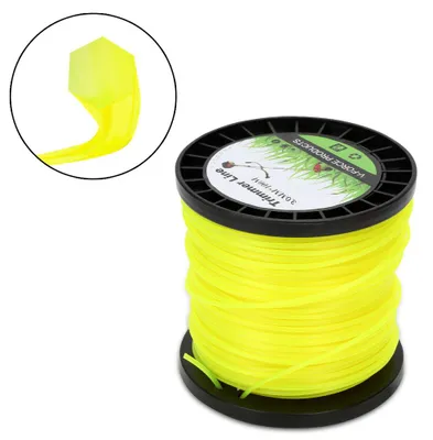 Immagine prodotto di Filo per decespugliatore Izrielar 100 m, rotondo/a stella/esagonale, ricambio per filo da decespugliatore, 3 mm, giallo