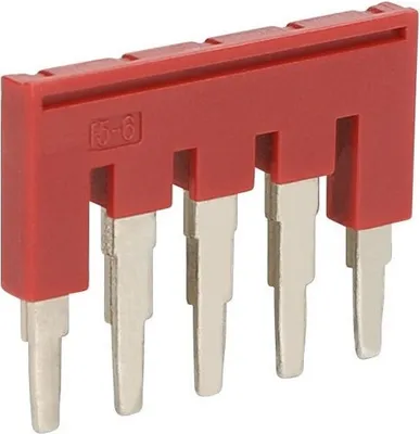 Produktbild von Steckbrücke für Schnellverbinder 4mm² 5-polig rot