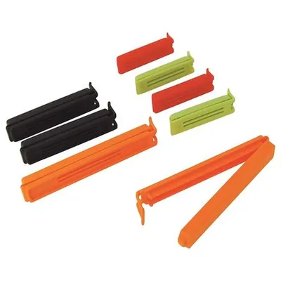 Image de de Buyer 4336.00 Set de fermeture de sachets, 8 pièces, 3 tailles de clips, lavable au lave-vaisselle
