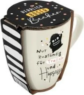 Produktbild von Tasse mit Motivdruck 'Nur zuständig für Trallala und Hopsassa', mit Banderole