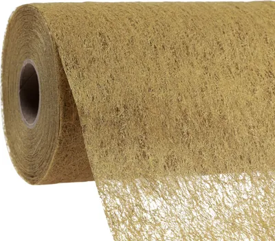 Produktbild von Goldener Deko-Vlies Tischläufer Tischband elegant, festlich 23cm x 25m für Tischdeko zu allen Anlässen