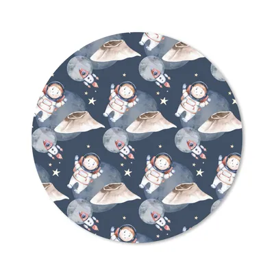 Produktbild von MuchoWow® Mauspad Mousepad Astronaut - Rakete - Weltraum - Kinder - Jungen - Mädchen - Kinder 40x40 cm - Mousepads - Maus Mat - Pad - Mausunterlage - Schreibtisch Accessoires