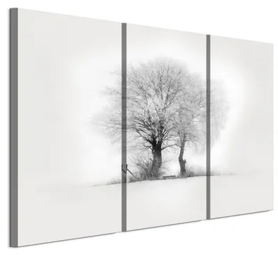 Produktbild von LUMASOUL Wandbilder 3er Set für Wohnzimmer Baum 90x60 cm3-teiliges Leinwandbild für Schlafzimmer Flur Büro und Küche