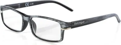 Produktbild von Lesebrille Distinguo Caravaggio 1.0 grau schwarz Flex-Bügel Soft Touch Etui