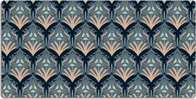 Produktbild von Schreibtischmatte Tischunterlage 120x60 cm Mauspad - Weinleseblumen