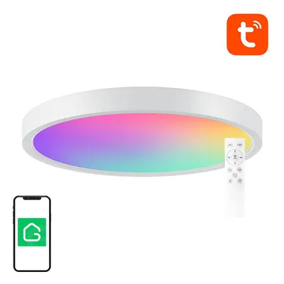 Image de Smart ceiling lamp 30cm WiFi/Bluetooth 16M RGBCW Gosund LB12 1920lm Tuya + Remote Control.