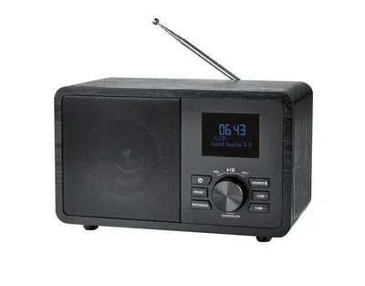 Produktbild von Tronic Radio DAB+-Bluetooth-Radio Küchenradio, Holz-Optik, schwarz
