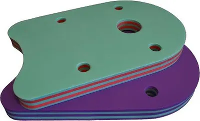 Productafbeelding van Zwembadplank Klassiek 480x300x38mm - Geschikt voor baby's, kinderen en volwassenen - Strepen - Groen gestreept