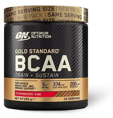 Image de BCAA - Optimum Nutrition - GOLD STANDARD BCAA™TRAIN & SUSTAIN (266 g) - Saveur Fraise Kiwi
