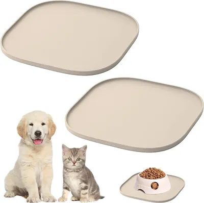Produktbild von Famanu Futtermatten Set – Wasserfest und rutschfest, 26 x 26 cm