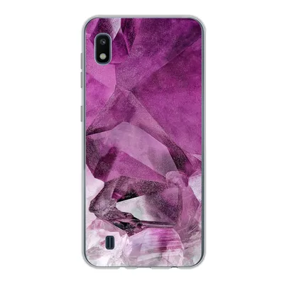 Produktbild von MuchoWow® Handyhülle Schutzhülle Hülle für Samsung Galaxy A10 Kristall - Naturstein - Luxus Silikon Softcase Handy Hülle - Schutzhülle