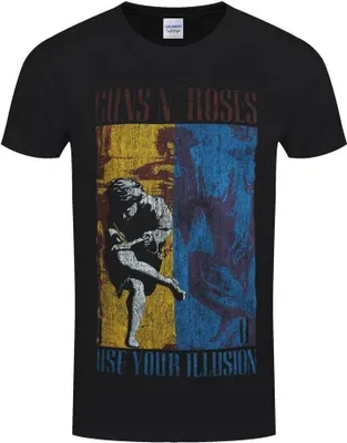 Produktbild von Guns N Roses - "Use Your Illusion" T-Shirt für Herren/Damen Uni RO450 (L) (Schwarz)