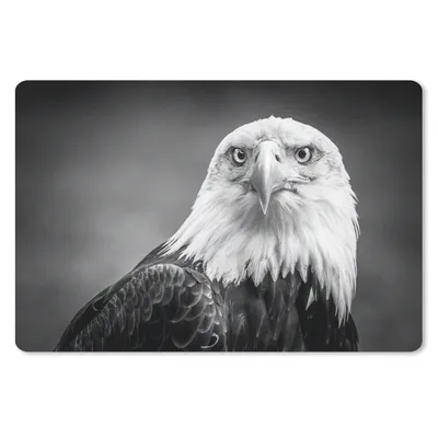 Produktbild von MuchoWow® Mauspad Mousepad Adler - Raubvogel - Schwarz - Weiß - Tiere 27x18 cm - Mousepads - Maus Mat - Pad - Mausunterlage - Büroartikel - Desk Matten