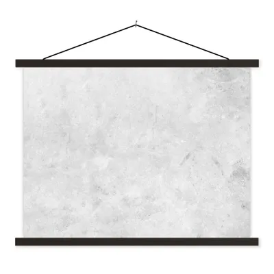 Produktbild von MuchoWow® Textilposter Marmor - Textur - Grau - Marmoroptik 150x113 cm mit holzfarbenen Rahmen - Poster