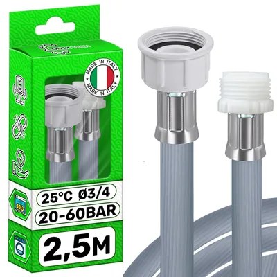 Wasserschlauch-Verlängerung 2,5 m, 3/4 Zoll, 20-60 bar