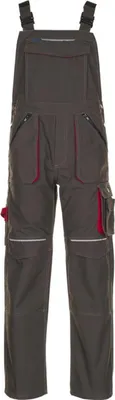 Produktbild von Größe 46 Herren Planam Basalt Latzhose oliv rot Modell 2833