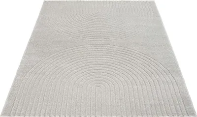 Produktbild von Modern Teppich Wohnzimmer Skandinavisch Design Beige Creme Grau, 160x220 cm