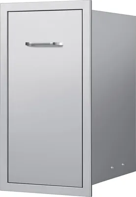 Immagine prodotto di Cassetto per rifiuti SucceBuy per cucine all'aperto e isole barbecue, 344x498x655 mm (LxPxH), spazio per applicazioni versatili, cassetto da cucina in acciaio inox per bombole di propano, capacità di carico fino a 25 kg (senza cassetto per rifiuti)