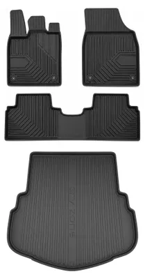 Produktbild von Gummi-Fußmatten für Leapmotor B10 2025- (SUV, unterer Ladeboden) – Schwarz, passgenau – Wielganizator