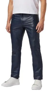Produktbild von Herren Lederhose Lederjeans Ricano TRANT PANT – Blau / 36