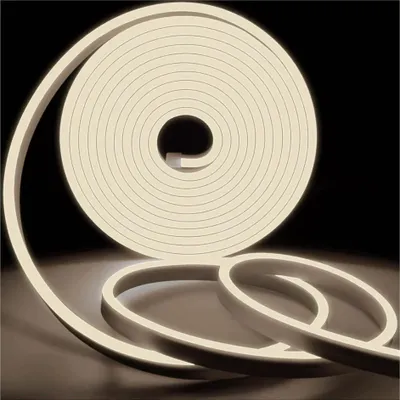 Produktbild von KSIBNW Neon LED Streifen 230V, 20m, IP65, neutralweiß 4000K, inkl. Netzteil & Controller, flexibel, wasserdicht, ideal für Innen- und Außendekoration.