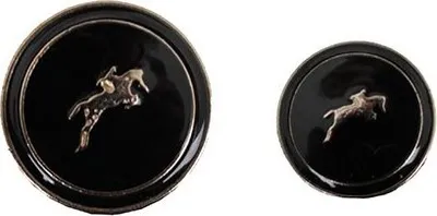 Produktbild von Horka Reitjackenknopf Schwarz L Schwarz L