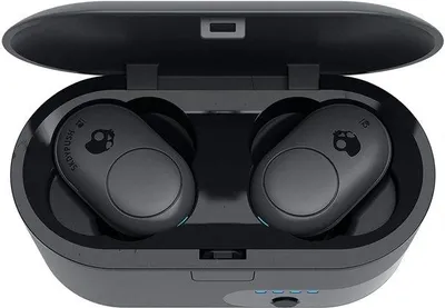 Produktbild von Skullcandy 414-059-8302, Kabellos, 20 - 20000 Hz, Anrufe/Musik, 54,2 g, Kopfhörer, Schwarz, Grau
