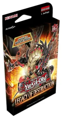 Produktbild von Yu-Gi-Oh! Legacy of Destruction Special 3-Pack Tuckbox Deutsch – Booster Set + Heartforcards Versandschutz