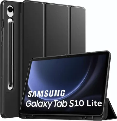 Produktbild von Schutzhülle für Samsung Galaxy Tab S10 Lite +9H Schutzglas Panzerfolie Stifthalter Case