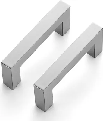 Immagine prodotto di Maniglie per armadi in acciaio inox - 15 pezzi - 76 mm - argento