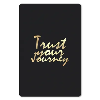 Produktbild von MuchoWow® Mauspad Mousepad Zitate - Reisen - Schwarz - Gold 40x60 cm - Mousepads - Maus Mat - Pad - Mausunterlage - Schreibtisch Accesoire