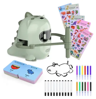Produktbild von Zeichenroboter für Kinder – Interaktives Lernspielzeug, 200 Zeichenkarten – Grün