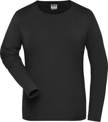 Produktbild von Langarm Shirt aus weichem Elastic-Single-Jersey black, Gr. S
