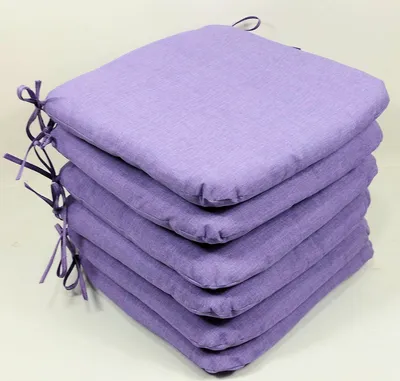 Produktbild von Rattani Sitzkissen Stuhlkissen Billy 40 x 40 cm violett, Set 6
