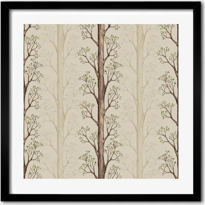 Produktbild von Bild - 50 cm x 50 cm - MDF - Rahmen, Wandkunst - Bäume