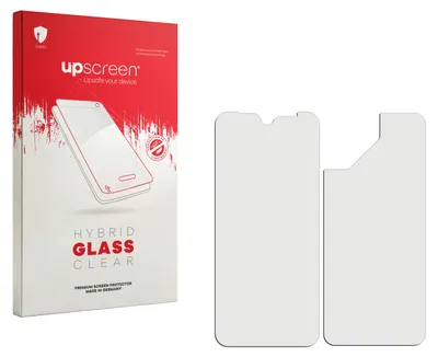 Produktbild von upscreen Schutzglas für Fairphone 4 (Display+Rückseite) Schutzfolie Panzer Folie Glas Display Schutz klar